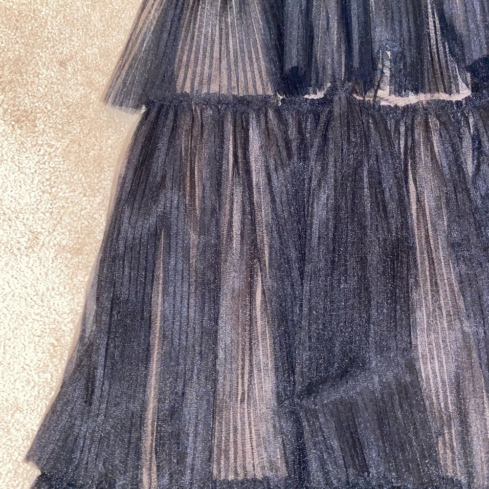 BCBG MaxAzria Black Tulle Gown - Picture 5 of 9